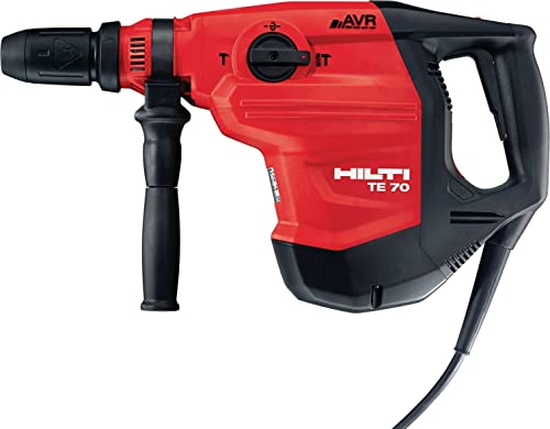 Hilti 2063006 Martillo combinado TE 70-AVR 230 V (1800 W, 11.5 J, SDS Max, Tareas pesadas de perforación y cincelado en hormigón. Sistema AVR. Diámetro:12-55 mm. Peso: 8,3 kg. Incluye maletín)