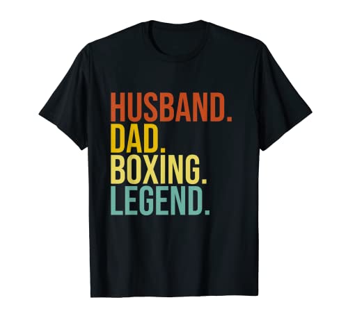 Hombre Divertido contragolpe vintage Husband Dad Boxing Legend 2023 Camiseta