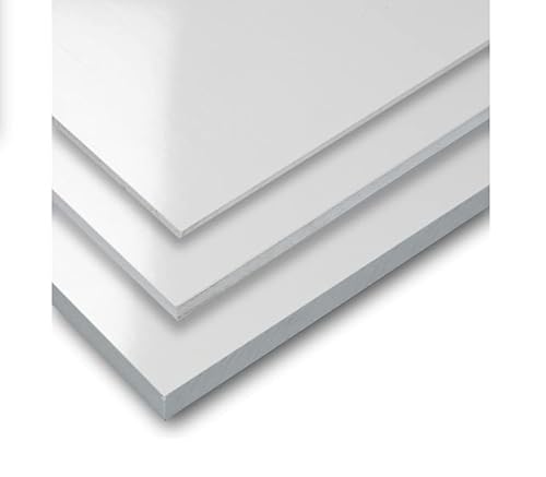 ICOLUX® Placa PVC Para Bricolaje - Modelismo - Maquetas - Decoración - Muebles etc... - PVC Espumado 3MM de Grosor - 24CM X 20CM