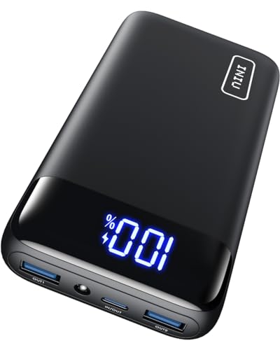 INIU Power Bank, 22.5W 20000mAh Bateria Externa Carga Rapida, Bateria Portatil PD3.0 QC4.0, Powerbank USB C Input & Output Compatible con iPhone 15 14 13 12 Pro Max Mini Plus Samsung Xiaomi Huawei etc