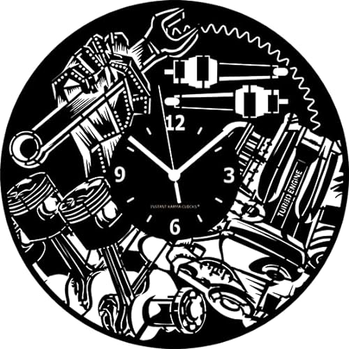 Instant Karma Clocks | Car Service ➤ Reloj de Pared - Taller Mecánico Taller Herramientas Garage Taller Taller Idea Regalo
