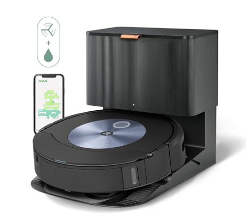 iRobot Robot aspirador y friegasuelos con Wi-Fi Roomba Combo j7+ autovaciado automático - Paño elevable retráctil - Navegación inteligente - Reconocimiento objetos - recarga y reanuda