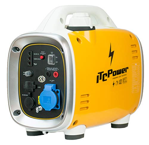 Itcpower IT-GG9I Generador a Gasolina Inverter, Amarillo-Blanco