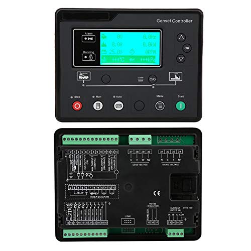 Jeanoko Arranque/Parada automáticos Ajustables Controlador de generador Estable 1Hz-10KHz Controlador de Grupo electrógeno de 0.5-70V HGM6110U para Grupo electrógeno Individual