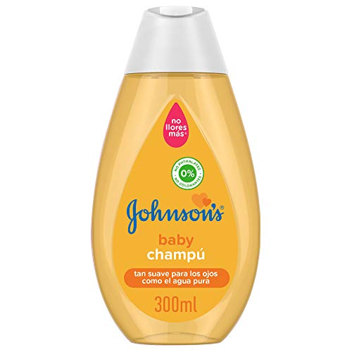 Johnson's Baby Champú Clásico Gold, Pelo Suave, Brillante y Saludable, Para Toda la Familia, de Uso Diario, 300 ml