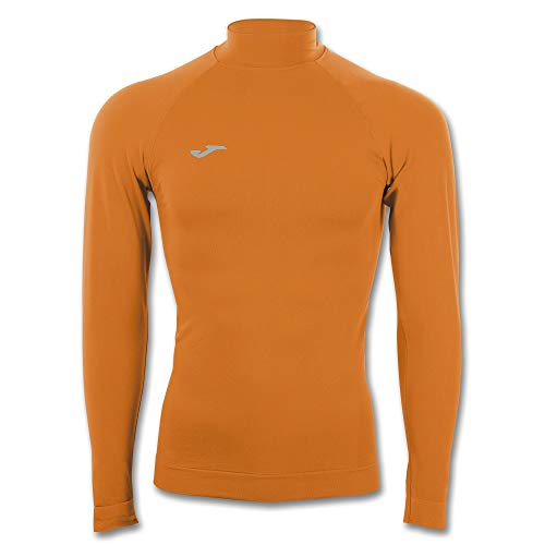 Joma Camiseta Brama Classic Manga Larga Termica, Textil, Naranja, L-XL