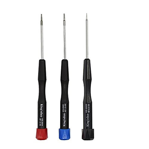 Juego de 3 destornilladores Pentalobe Uacen de 5 puntos, 0,8 1,2 1,5 y juego de destornilladores de precisión P2 P5 P6 o TS1 TS4 TS5 para Apple iPhone MacBook Pro Air Repair Tool Set