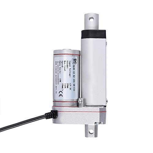 Justech DC 12V Motor de Actuador Lineal de Alta Resistencia 160lbs 50 mm de Longitud de Carrera para Auto Coche RV Puerta Eléctrica Abrelatas Industrial Maquinaria Agrícola Limpia Barrido Vehículos