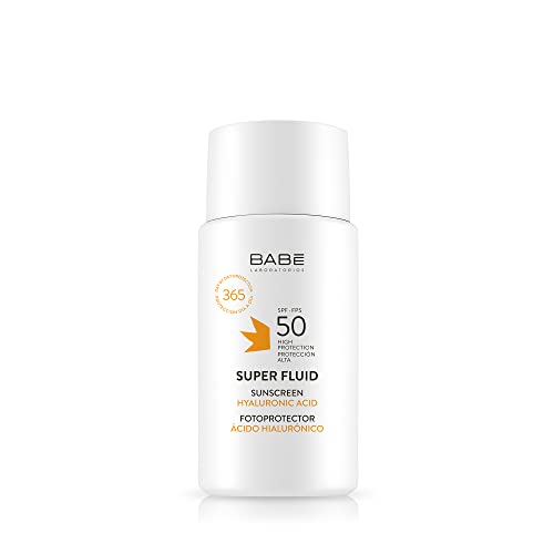 Laboratorios Babé - Super Fluid Fotoprotector SPF 50 | Fotoprotector Solar | Resistente Al Agua | Todo tipo de piel | Fotoenvejecimiento | Protección Daño Solar | 50ml