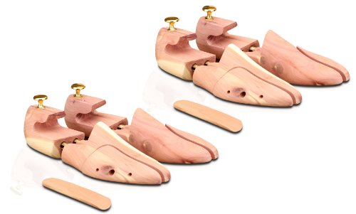 Langer & Messmer, 2 pares de hormas para zapatos de madera de cedro, tamaño 42/43, el original