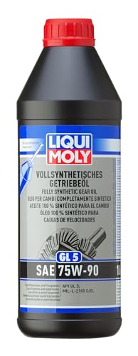 LIQUI MOLY Aceite 100 % sintético para el cambio (GL5) SAE 75W-90 | 1 L | Aceite de engranajes | Aceite hidráulico | 1414