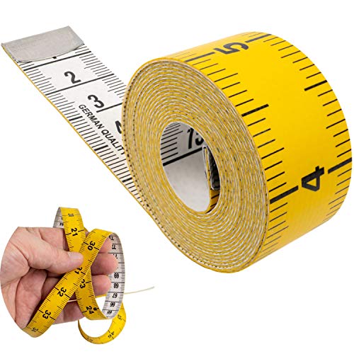 Medida de cinta con longitud total de 150 cm, medida de cinta 2 en 1 con escala cm y pulgada, medición de ropa, grasa corporal, cinta de medición de rollos de plástico de fibra de vidrio, diy sizeband