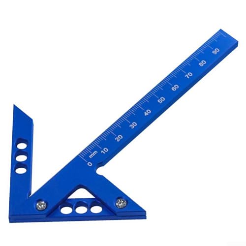 Medidor de línea vertical para carpintería precisa, escala clara y precisa, herramienta esencial para entusiastas del bricolaje (imperial (métrico (mm))