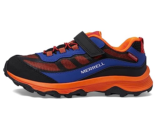 Merrell MOAB Speed Low A/C WTRPF-Blue/Black/Orange, Zapatos para Senderismo, 33 EU