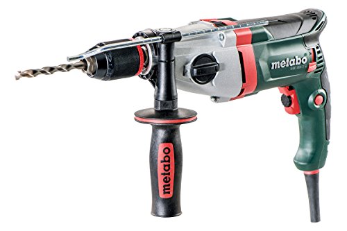 Metabo Taladro 600787500 SBE 850 – 2 S | Mandril de fijación rápida Futuro Plus, mando, bisagra, maletín | V Elektronik/S Automatic/derecha e izquierda (850 W/36 Nm/Velocidad 0 – 3100/min)