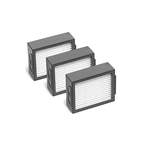 MIRTUX Pack 3 filtros compatibles con Roomba E5 E6 i1 i3 i3+ i7 e5154 e5158 j7. Kit de repuestos de Filtro E5 E6 i7 i7+ j7 Recambio de reemplazo con tres filtros.