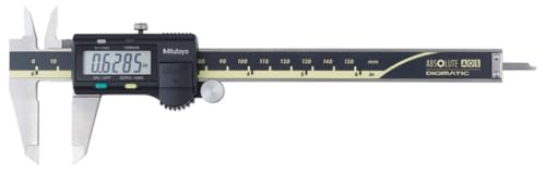 Mitutoyo 500-196-30 - Calibre electrónico digital con sensor de inducción AOS, regla absoluta ABS, con escala auxiliar (nonio), 150 mm