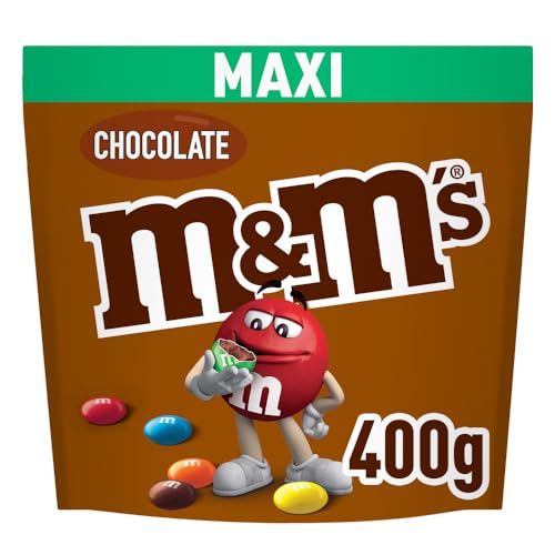 M&M's Choco Snack en Bolitas de Colores de Chocolate con Leche, Chuches Halloween, Chocolate Regalo (400g)