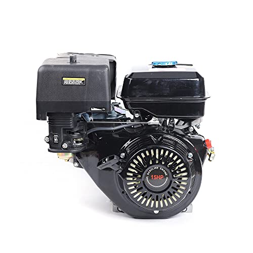 Motor de gasolina monocilindro OHV de 420 cc de 4 tiempos, 15 CV, refrigerado por aire, motor monocilindro, potencia del motor industrial 9000 W, 3600 rpm, con alarma de aceite