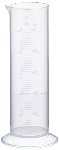 neoLab E-4039 - Probeta graduada (baja, 1000 ml, 25 ml, polipropileno, base redonda)