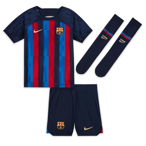 NIKE Fcb Lk Nk Df Kit Hm Equipación FC Barcelona Unisex Niño