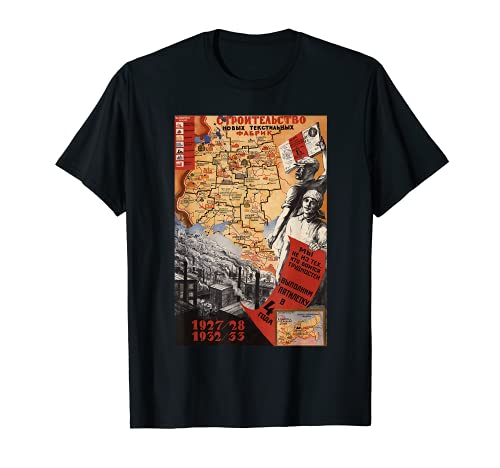 Obras de construcción SOVI8 Vintage Propaganda. Camiseta