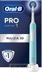 Oral-B Cepillo de dientes eléctrico recargable Serie 1 azul con 1 cabezal de repuesto. 1 cepillo de dientes