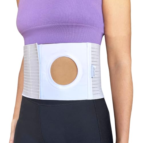 OrtoPrime Faja para Colostomía Adulto UNISEX - Cinturón de Ostomía CONFORT - Faja Colostomía para Hombre y Mujer - Cinturón Colostomía accesorios - Faja Cirugía Abdominal Hernia (Talla L 95-105 cm)