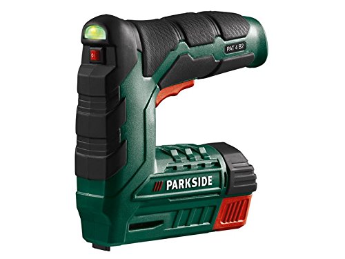 PARKSIDE PAT 4 B2 - Grapadora eléctrica, batería de iones de litio de 4 V, 1300 mAh, incluye 1000 grapas