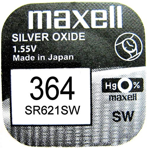 Pila Maxell Professional 364 - SR621SW 1,55V, 5 unidades