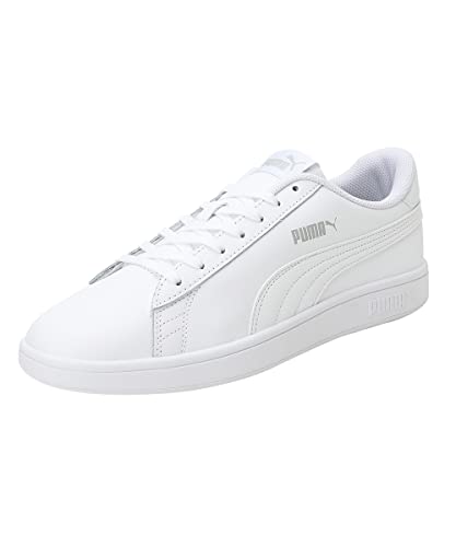 PUMA Smash V2 L, Trainers & Sneakers Unisex adulto, Puma White-Puma White, 42 EU