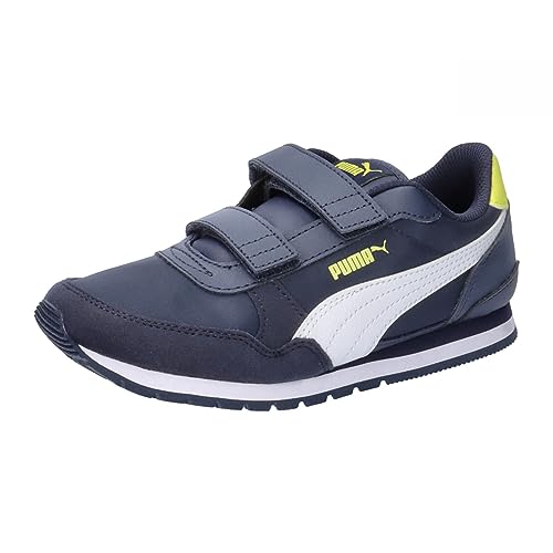 PUMA St Runner V3 Nl V Ps, Zapatillas Unisex niños, Multicolor Peacoat Lemon Sherbert, 32 EU