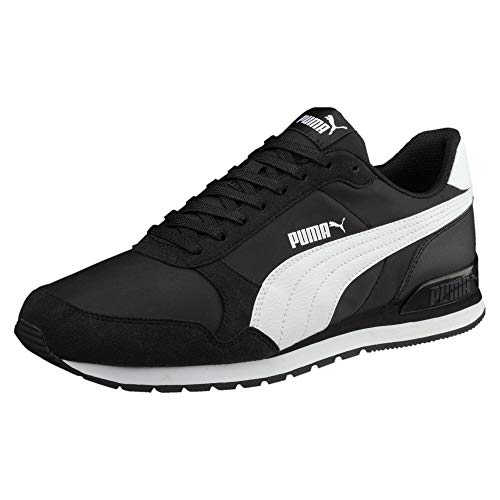 PUMA Unisex Adults' Fashion Shoes ST RUNNER V2 NL Trainers & Sneakers, PUMA BLACK-PUMA WHITE, 42