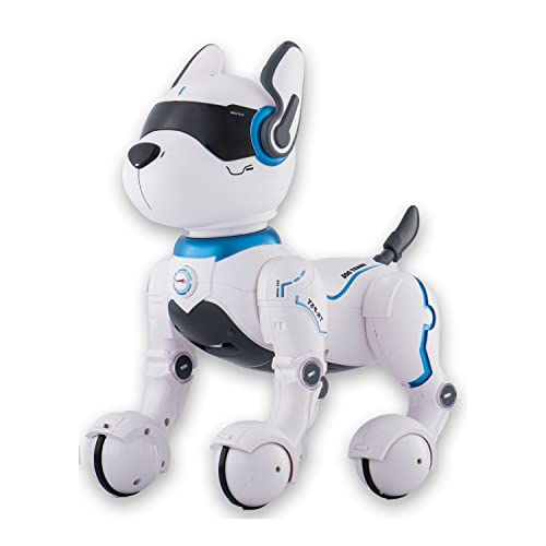 Robot de control remoto para perros, robots para niños, juguete inteligente y bailando, imita animales Mini robot de perro mascota..