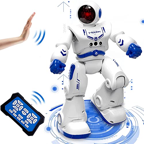 Robot de Juguete para niños 8 9 10 11 12 años Juguetes Robótica Educativa Robot infantil Inteligente e Interactivo Programación Gestos Control Multifuncionales Luz y Sonido