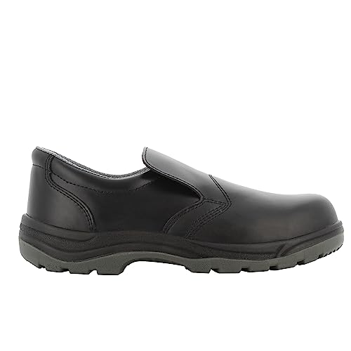 SAFETY JOGGER S3 Zapatos de Seguridad para Hombres con Punta de Acero 42 EU- X0600 - Botas de Trabajo Antideslizantes para Mujeres, Zapatos de Seguridad de Cuero, Resistentes al Agua, Negros