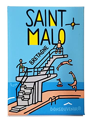 Saint-Malo BRETAÑA IMAN. Modelo MAGNETICO: TRAMPOLIN EN LA Ciudad CORSARIA
