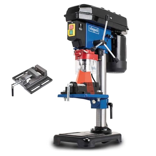 SCHEPPACH DP16VLS Taladro de Columna con Sistema de Alineamiento Laser con 5 Velocidades Distintos Usos, 500W, Azul