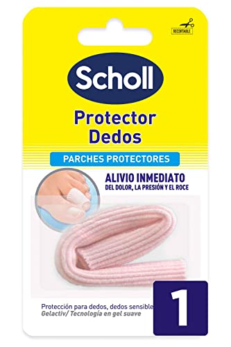 Scholl Tratamientos para Pies, Protector para Dedos, Alivio Inmediato del Dolor, Presión y Roce, 1 Unidad