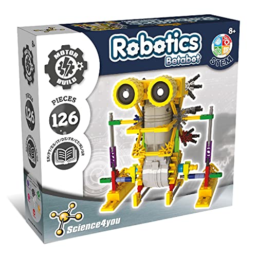 Science4you Robotics Betabot - Kit Robotica de 126 Piezas, Construye tu Robot Interactivo, Juegos de Construcciones, Juguetes de montar, Regalos para Niños de +8