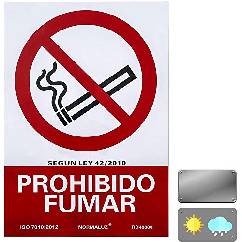 Señal PVC Prohibido Fumar 21X30 cm