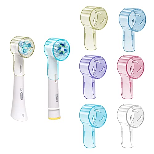 seplouis Cubrir el Cabezal del Cepillo de Dientes eléctrico para Oral B & iO, Multicolor, Paquete de 6, Multicolor, Estuche de Belleza