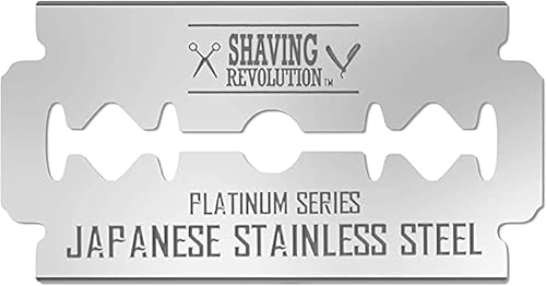 Shaving Revolution 100 Cuchillas De Afeitar Clasicas con Doble Filo Para Un Afeitado Suave, Preciso - Hojas De Acero Inoxidable Japonés