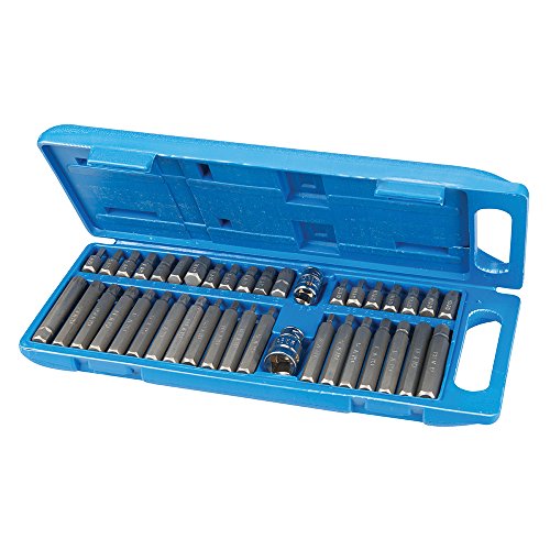 Silverline Tools 881641 - Puntas hexagonales, Torx y Spline, 40 pzas (40 pzas)