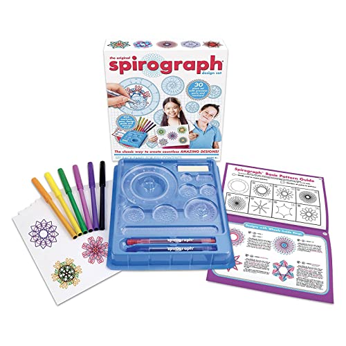 Silverlit SPIROGRAPH La caja de dibujo – Ocio creativo – Set de inicio de 30 piezas imprescindibles – ¡Creación de espirales de colores infinito! A partir de 8 años, 1006Z