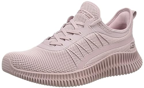 Skechers Bobs Geo New Aesthetics, Zapatos deportivos Mujer, Rose Knit/ Synthetic Trim, 39 EU