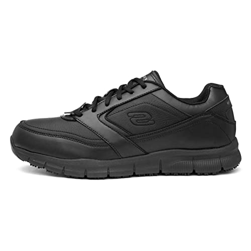 Skechers NAMPA, Sneakers para Hombre, Black Synthetic/Pu, 41 EU