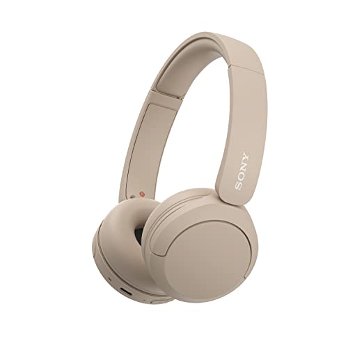 Sony WH-CH520 Auriculares Inalámbricos Bluetooth, hasta 50 Horas de Autonomía con Carga Rápida y Estilo Diadema, Beige