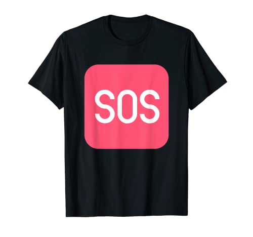 SOS señal de socorro señal emergencia SOS Camiseta