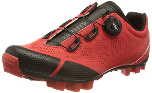 Spiuk Sportline Zapatilla MTB ALDAPA, Adultos Unisex, Rojo Mate, T. 46